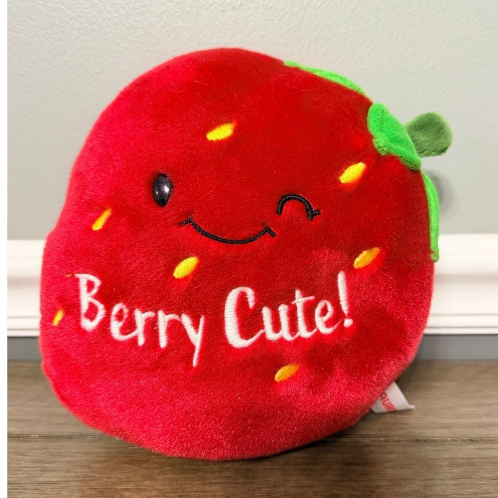 Aurora Strawberry Red JUST SAYIN' 8" Berry Cute Stuffed Animal Toy